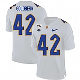 Pittsburgh Panthers 42 Marshall Goldberg White 150th Anniversary Patch Nike College Football Jersey Dzhi,baseball caps,new era cap wholesale,wholesale hats